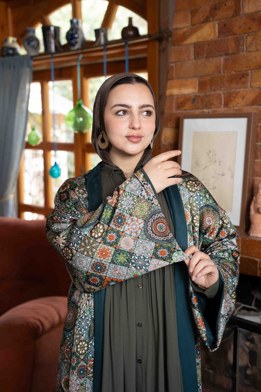 Layali Kaftan – Velvet & Silk (Double Face)
