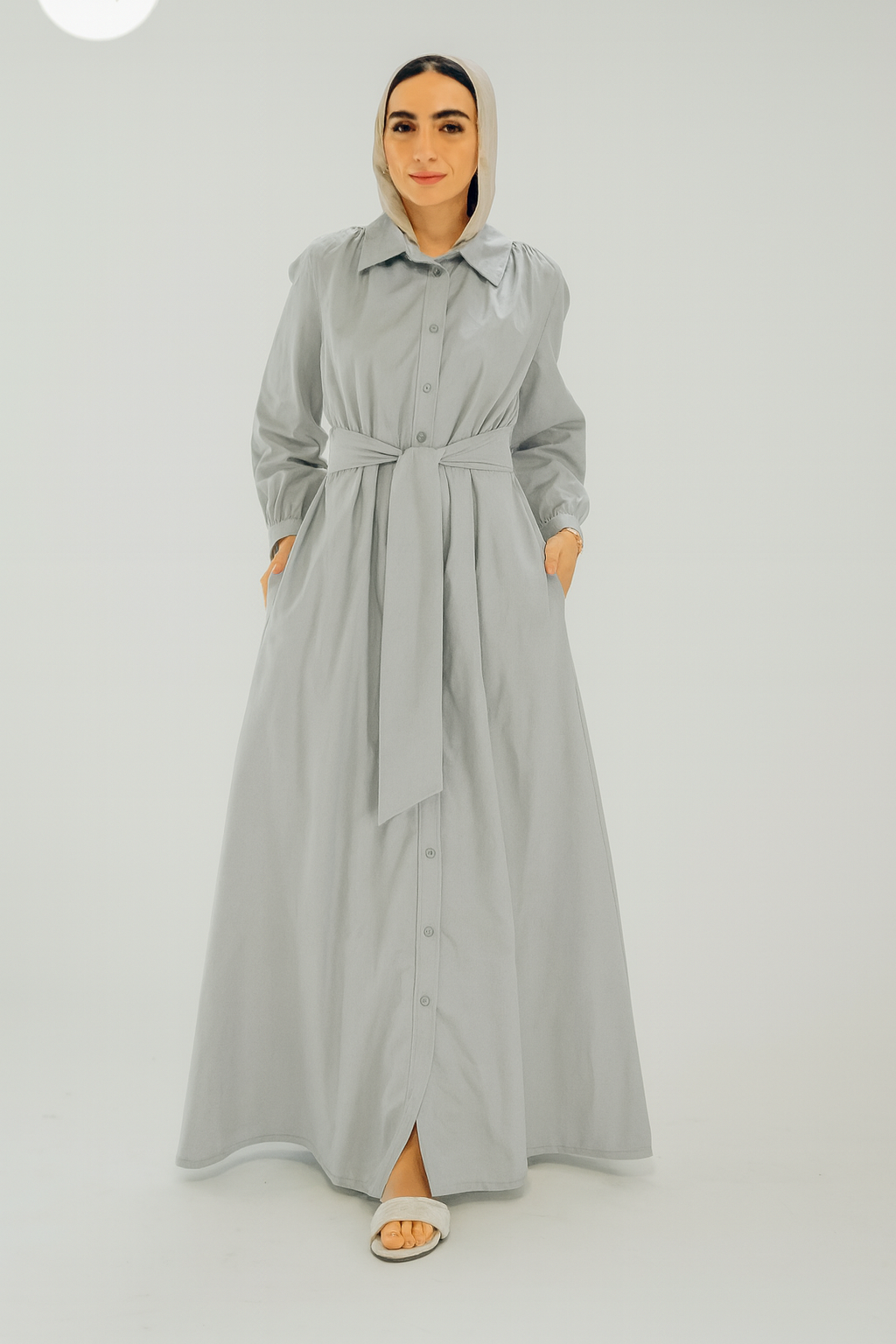 Bow Dress Grey