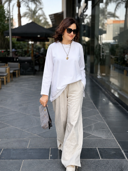 Linen Wide Leg Pants