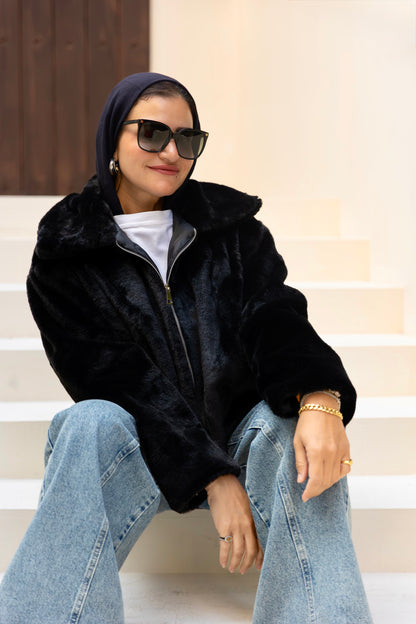 Fur Cropped Jacket