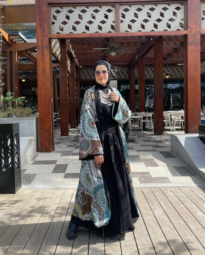 2-in-1 Velvet & Silk Kimono