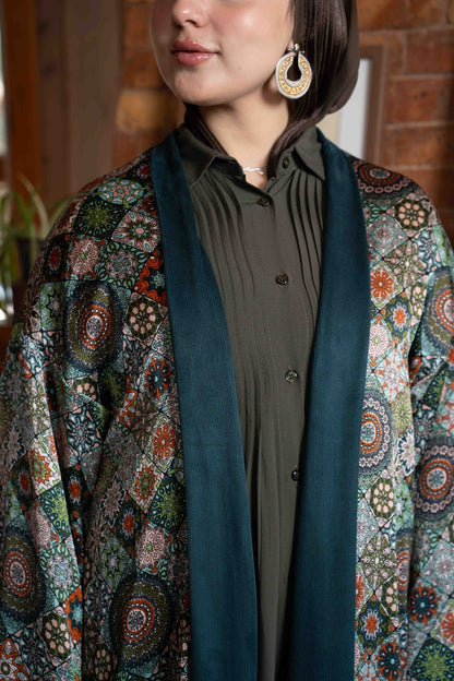 Layali Kaftan – Velvet & Silk (Double Face)