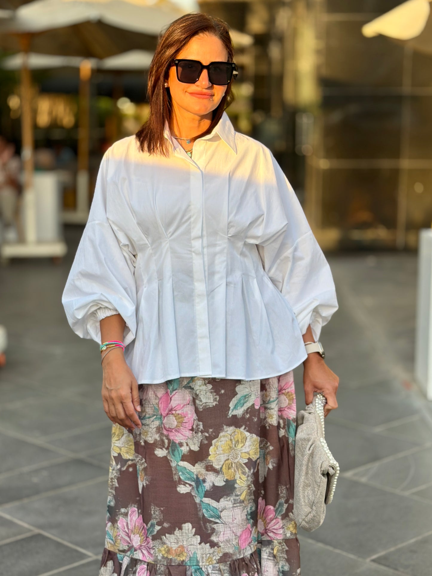 Fit & Flare Blouse peach