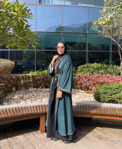 Layali Kaftan – Velvet & Silk (Double Face)