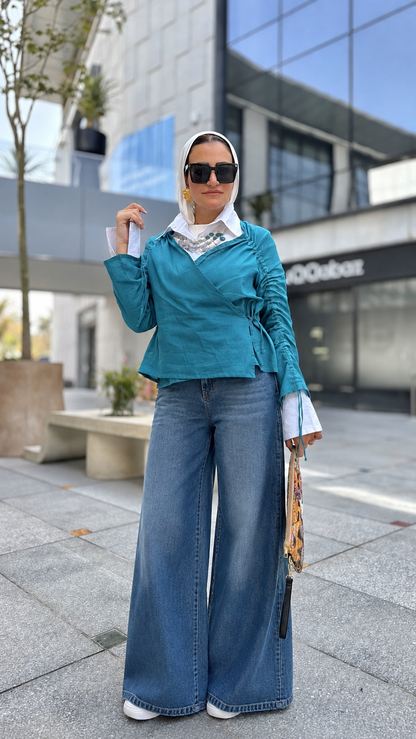 Fringe Linen Blouse