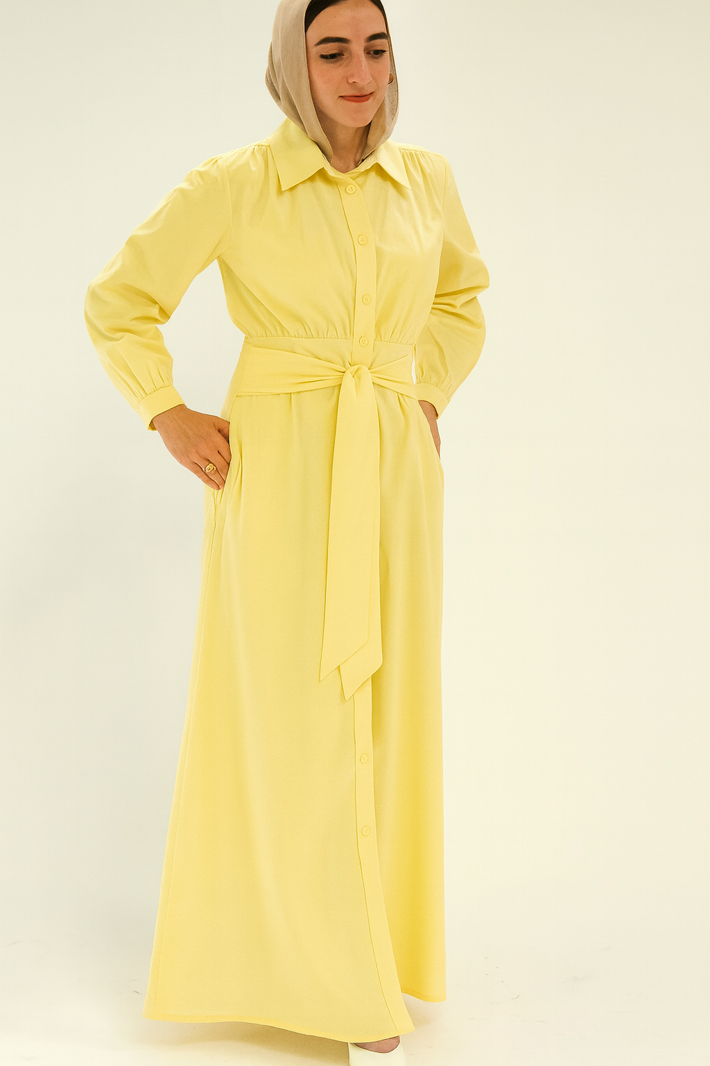 Bow Dress Yellow
