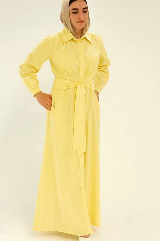 Bow Dress Yellow