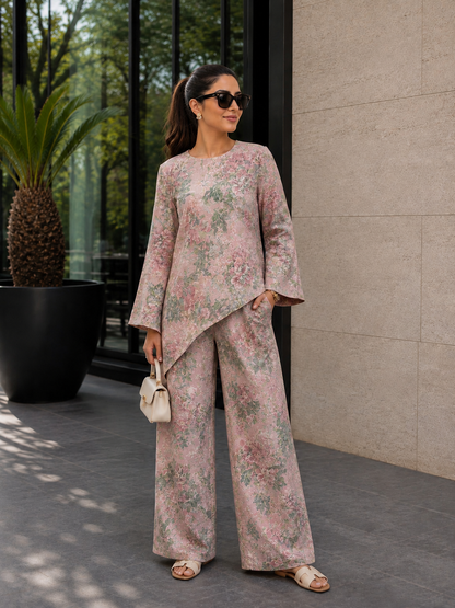 Empire Asymmetric Wide-Leg Set