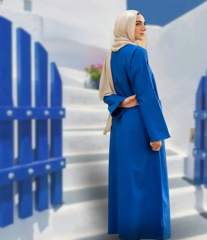 Linen Jalabia Dress Orange