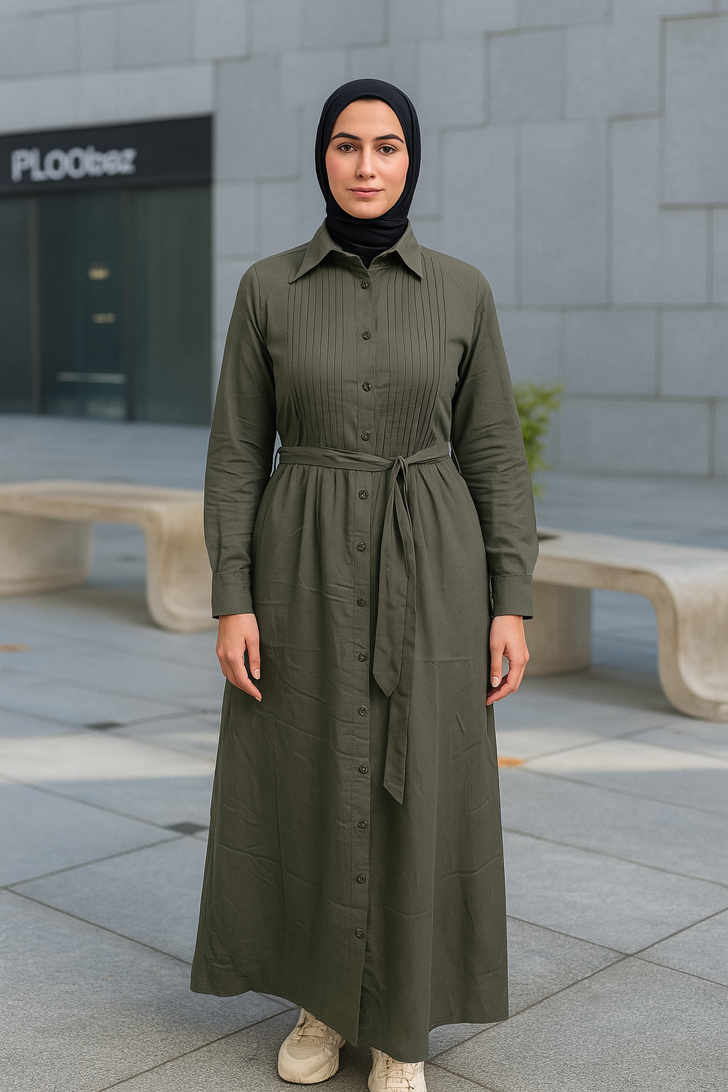 Pleated Dress