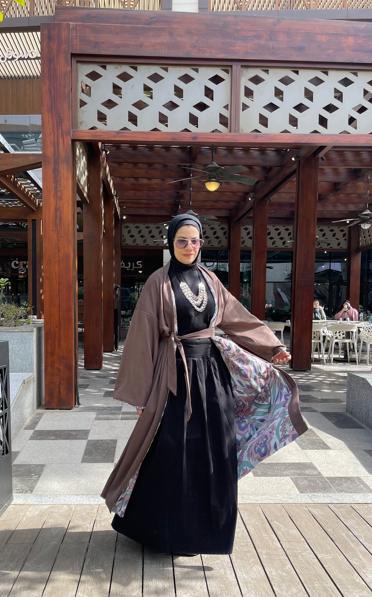 Nooreen Double Face Abaya
