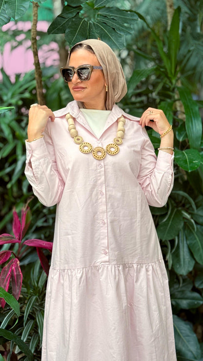 Low Waist Dress-Rose