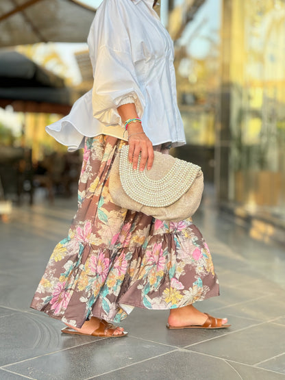 Empire Corset Maxi Skirt 🍑