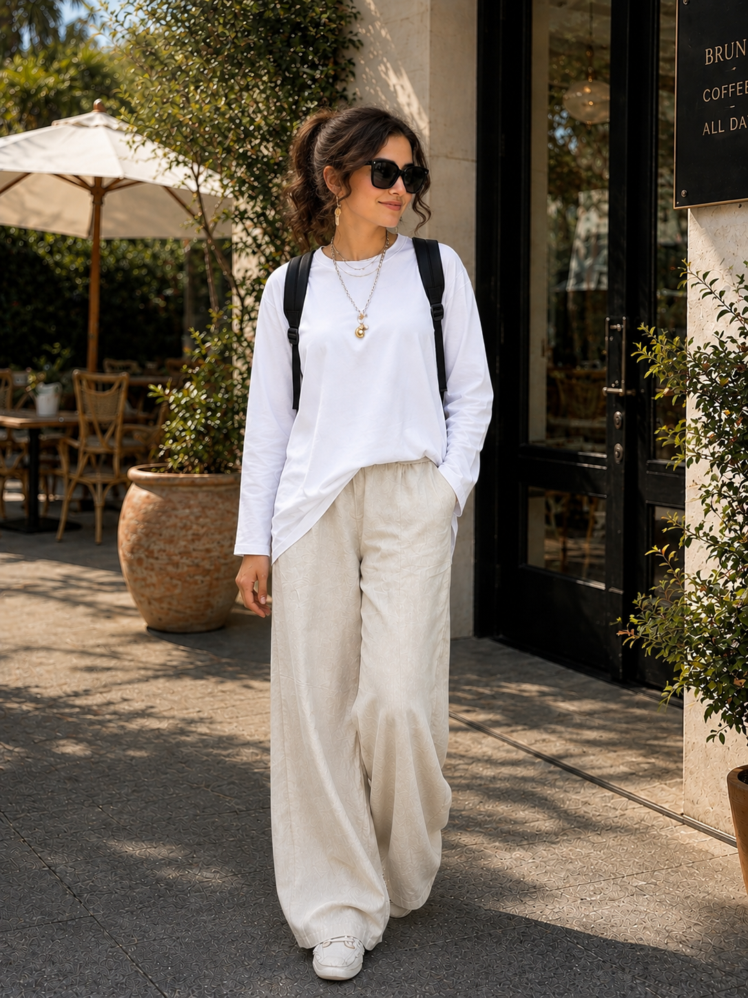 Linen Wide Leg Pants 🤍