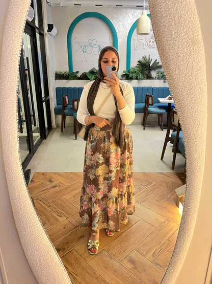 Empire Corset Maxi Skirt 🍑