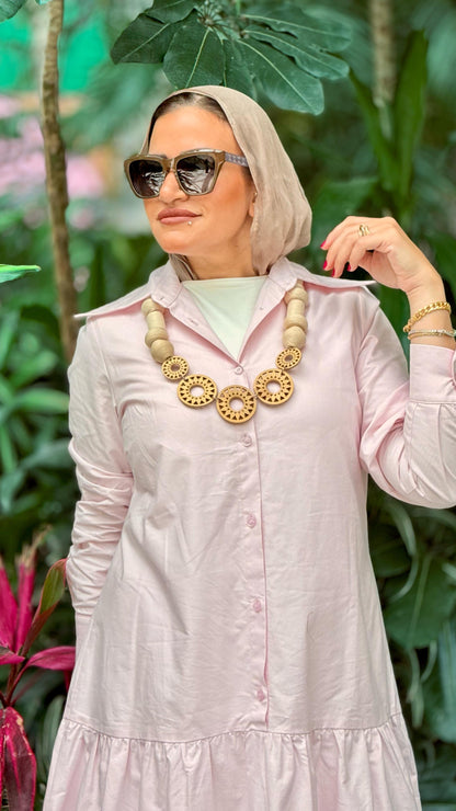 Low Waist Dress-Rose