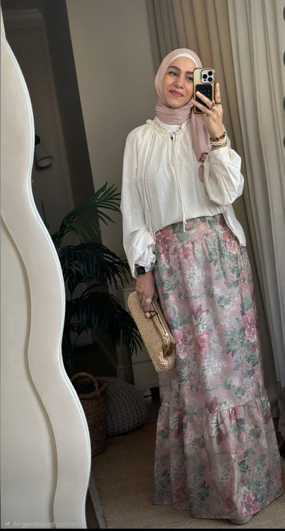 Empire Corset Maxi Skirt 🍑