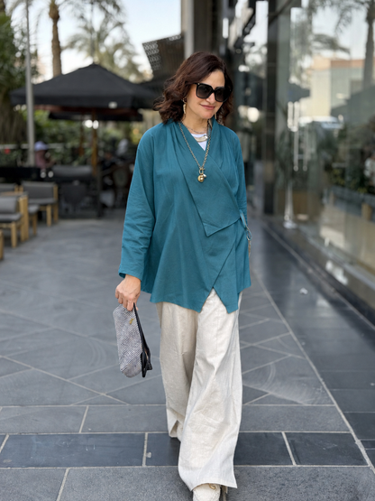 Wrapped Set mix and match with beige pants
