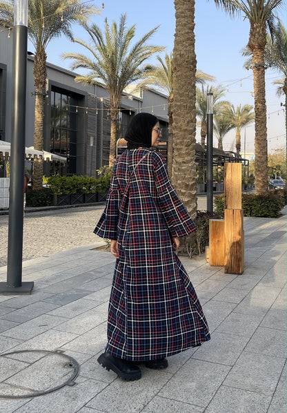 Plaid wool dress